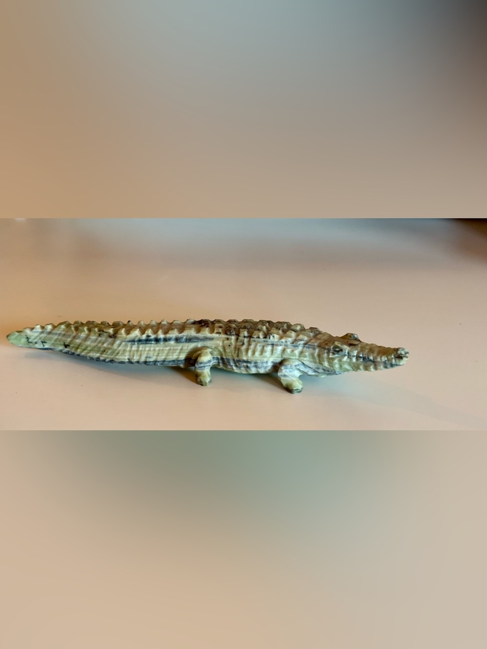 Butter Jasper Crocodile Carving Zimbabwe | Alligator | African Crystal Sculpture